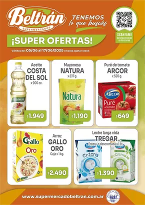 Catálogo Beltrán Supermercados en Firmat | Ofertas Beltrán Supermercados | 2025-06-05T00:00:00.000Z - 2025-06-17T00:00:00.000Z