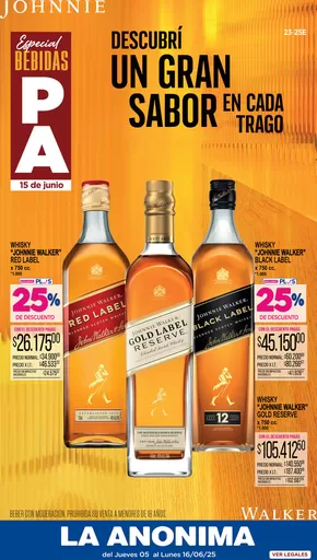 Catálogo La Anonima en San Carlos de Bariloche | Bebidas Padre | 2025-06-05T00:00:00.000Z - 2025-06-16T00:00:00.000Z