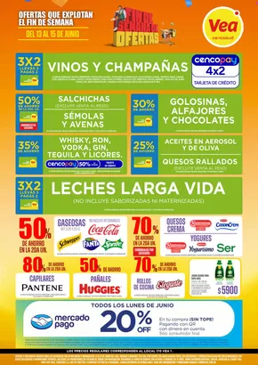 Catálogo Supermercados Vea | Ofertas fin de semana Mendoza, San Juan y San Luis  | 2025-06-13T00:00:00.000Z - 2025-06-15T00:00:00.000Z