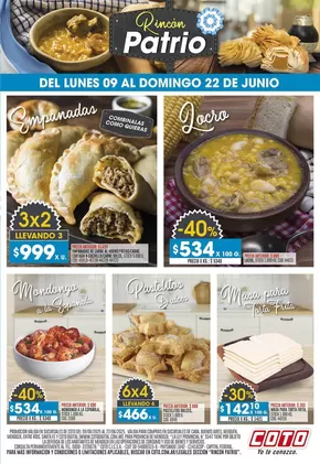 Catálogo Coto en Paraná | Coto Afiche- Rincon- Patrio- Lunes- | 2025-06-09T00:00:00.000Z - 2025-06-22T00:00:00.000Z