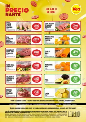 Catálogo Supermercados Vea en Temperley | Catálogo Supermercados Vea | 2025-06-16T00:00:00.000Z - 2025-06-18T00:00:00.000Z