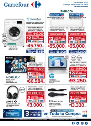 Catálogo Carrefour en Ciudadela | Fin de semana | 20 al 22 de Junio | 2025-06-20T00:00:00.000Z - 2025-06-23T00:00:00.000Z