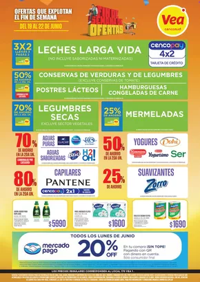 Catálogo Supermercados Vea | Oferta fin de semana AMBA, Luján, Mercedes y San Pedro | 2025-06-19T00:00:00.000Z - 2025-06-22T00:00:00.000Z