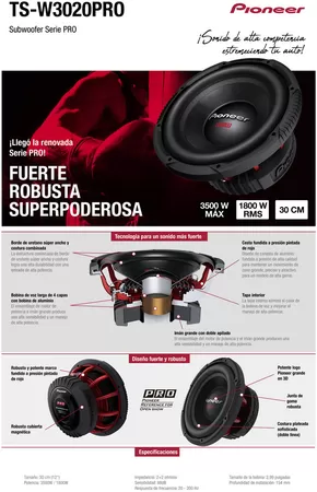 Catálogo Pioneer en Mendoza | TS-W3020PRO1 | 2025-06-26T00:00:00.000Z - 2025-07-14T00:00:00.000Z