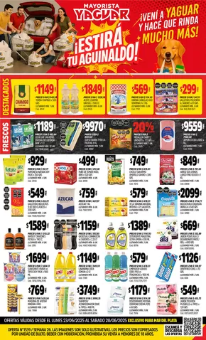 Catálogo Supermercados Yaguar en Avellaneda (Buenos Aires) | Grandes descuentos en productos seleccionados | 2025-06-30T00:00:00.000Z - 2025-07-05T00:00:00.000Z