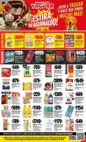 Catálogo Supermercados Yaguar en Avellaneda (Buenos Aires) | Excelente oferta para todos los clientes | 2025-06-30T00:00:00.000Z - 2025-07-05T00:00:00.000Z