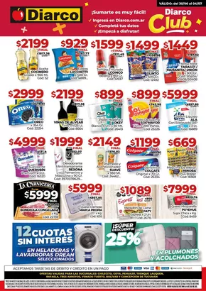 Catálogo Diarco en Pilar (Buenos Aires) | Diarco Ofertas Pueblo Interior | 2025-06-30T00:00:00.000Z - 2025-07-04T00:00:00.000Z