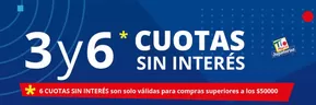 3 y 6 cuotas sin interes!!