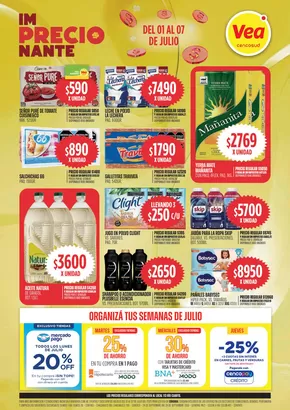 Catálogo Supermercados Vea | Ofertas im-precio-nantes de Córdoba | 2025-07-01T00:00:00.000Z - 2025-07-07T00:00:00.000Z