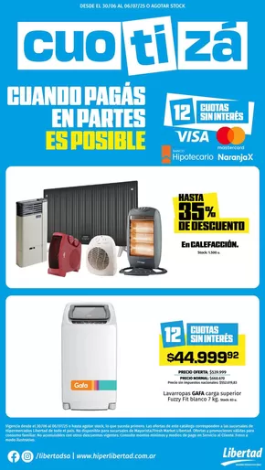 Catálogo Hiper Libertad en Santiago del Estero | Ofertas y promociones actuales | 2025-06-30T00:00:00.000Z - 2025-07-06T00:00:00.000Z